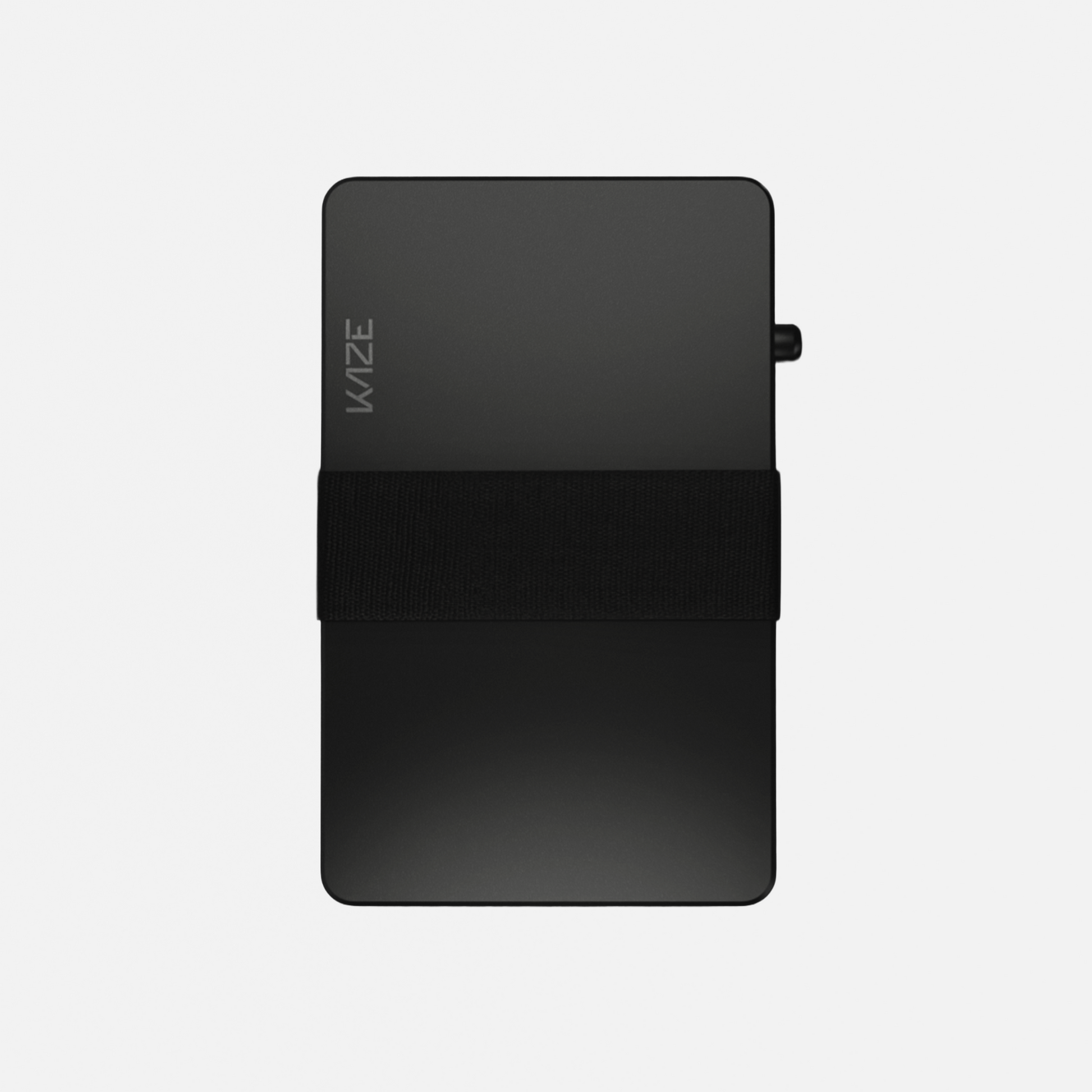Porte‑cartes KAZE Extend – Noir mat, aluminium minimaliste