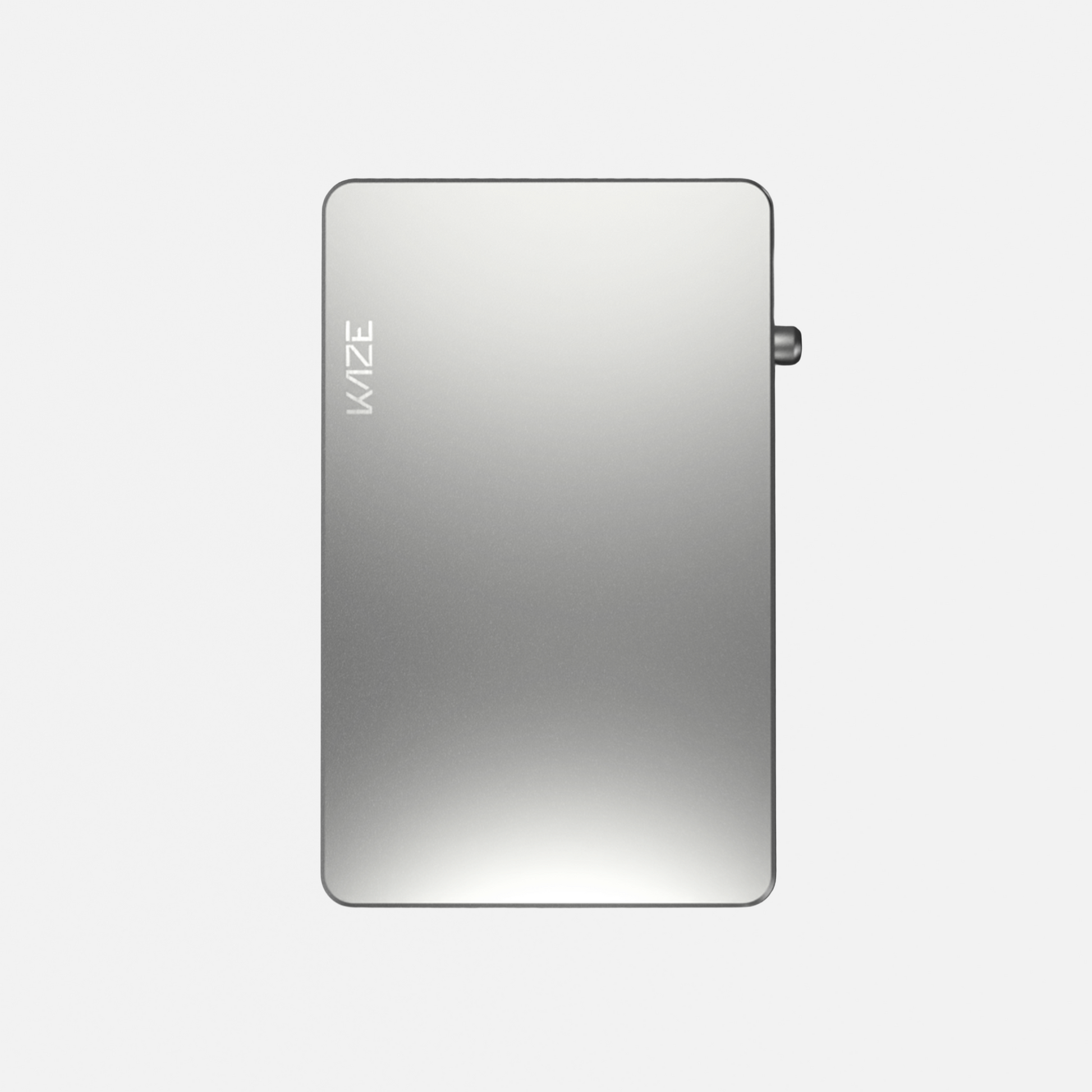 Porte‑cartes KAZE Flat – Argent, aluminium minimaliste