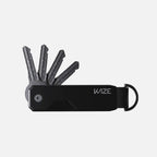 KAZE Porte-clefs Noir Métallique