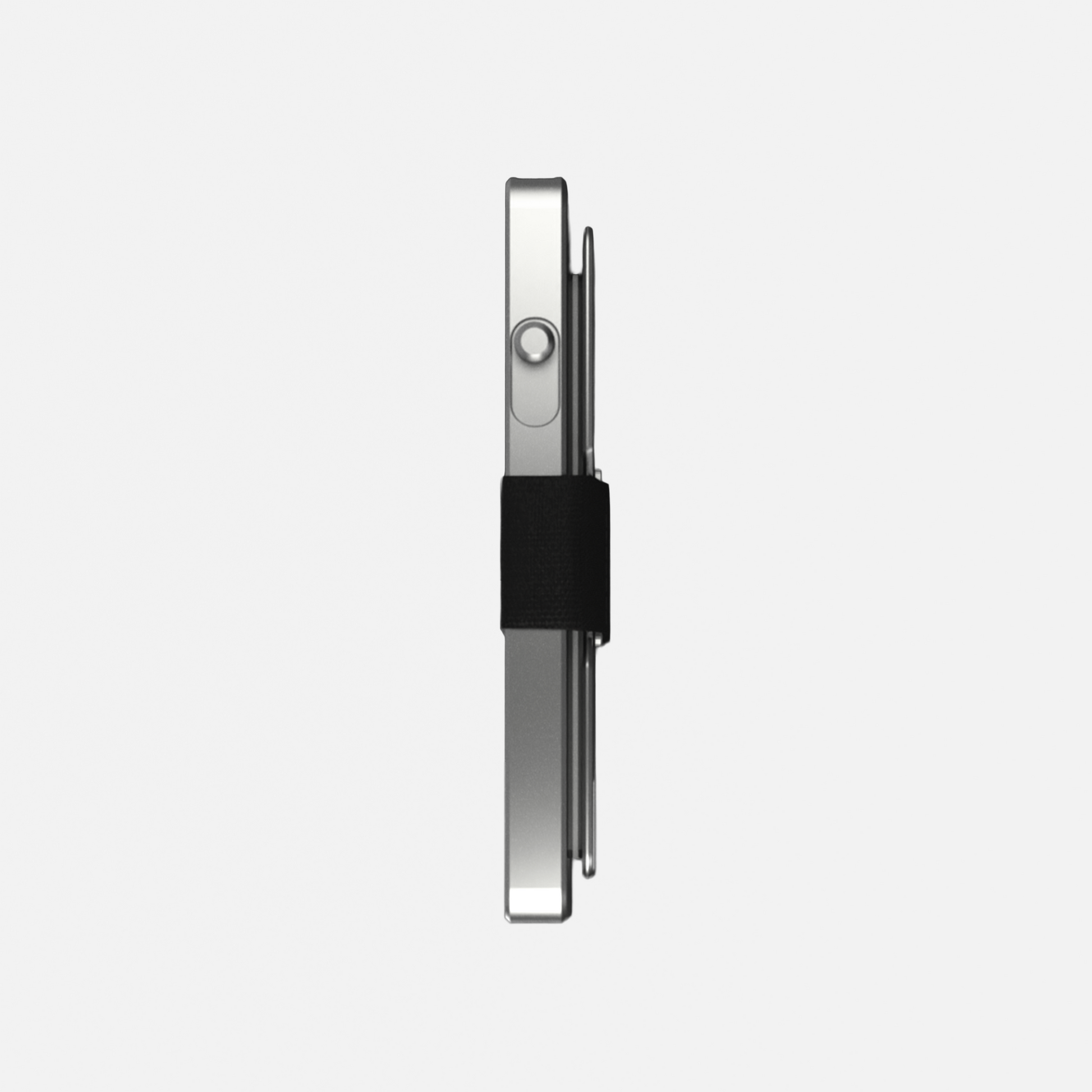 Porte‑cartes KAZE Extend – Gris argenté, aluminium minimaliste