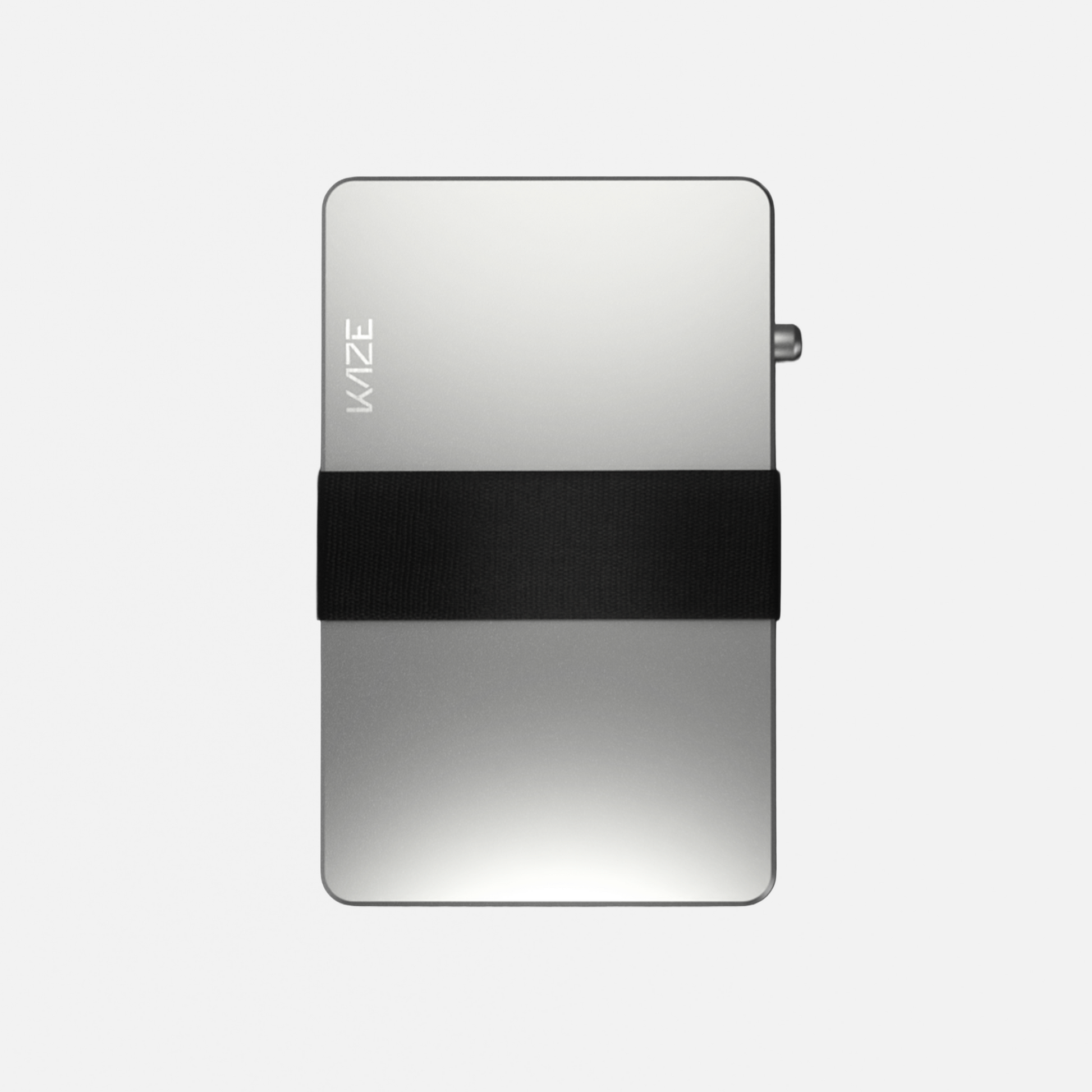 Porte‑cartes KAZE Tag – Argent, aluminium minimaliste